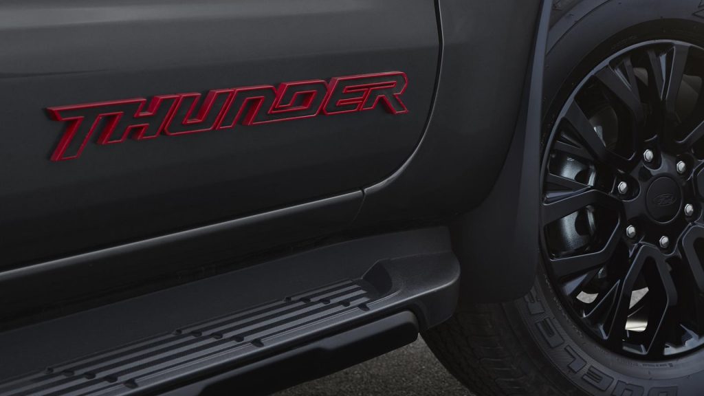The new Ford Ranger Thunder adds some bold touches