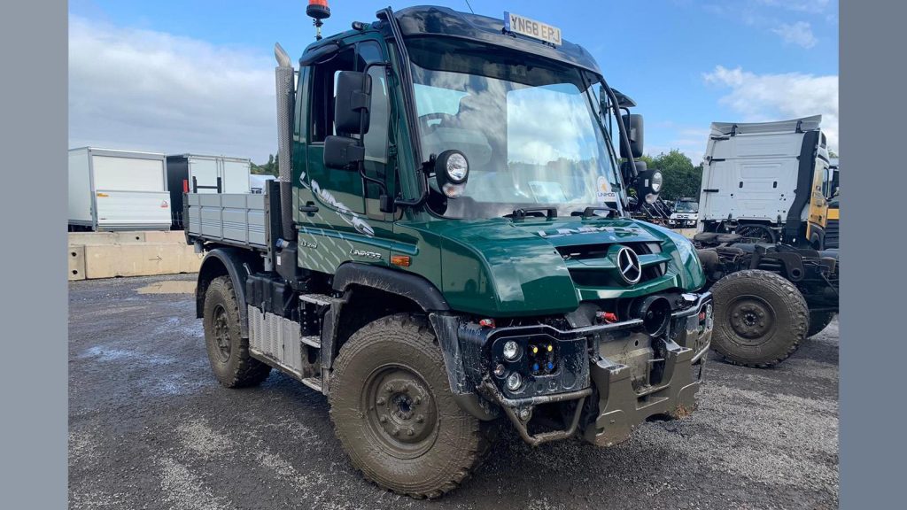 Testing the Unimog on the farm.