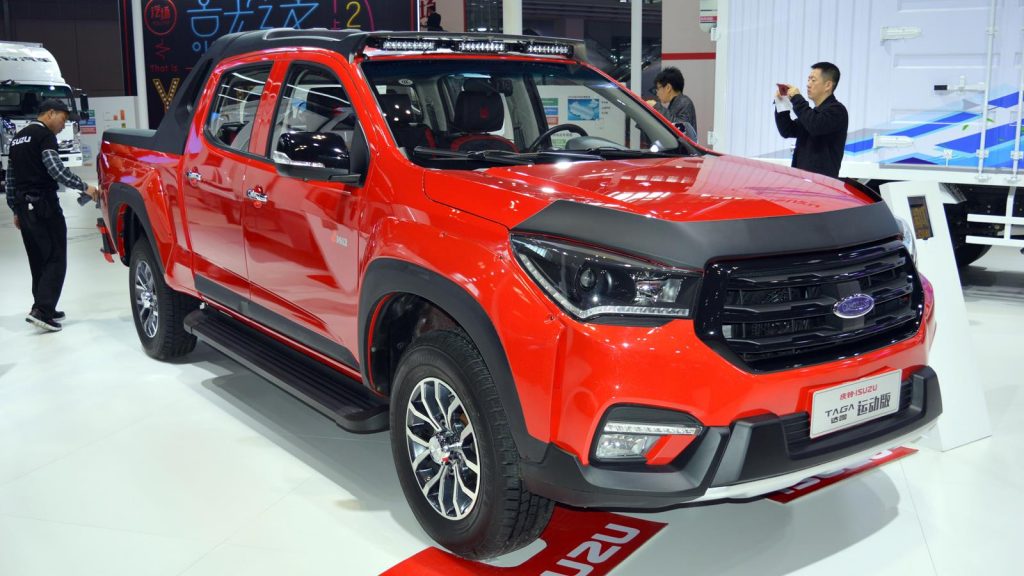Chinese pickup trucks include the Qingling Taga