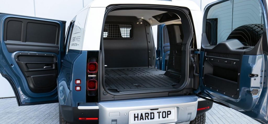 Land Rover Defender Hard Top commercial 4x4 load bay