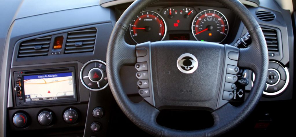 SsangYong Korando Sports dashboard