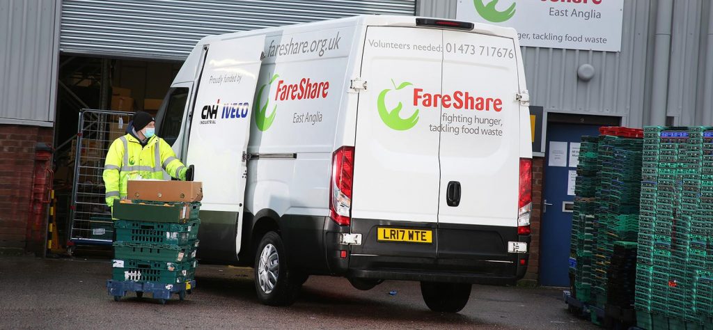 Iveco Daily donated to fareShare charity