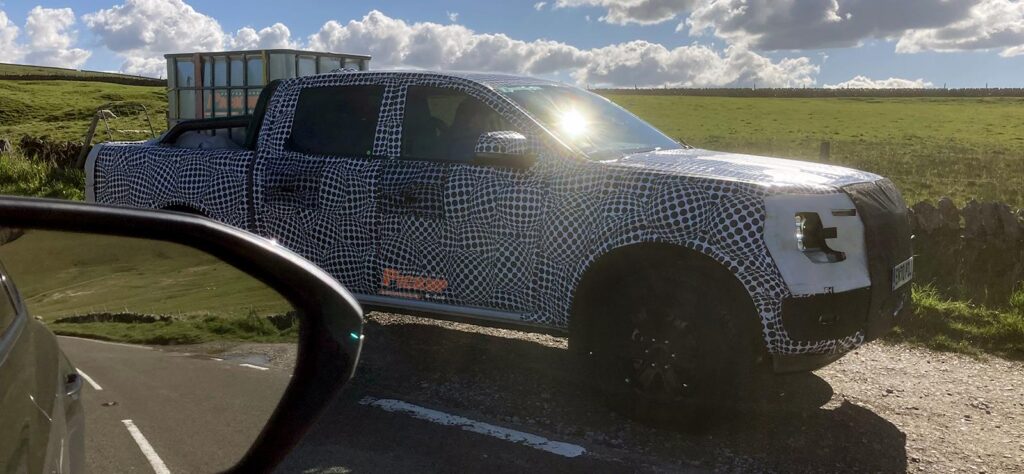 Ford Ranger 2022 undergoing testing in the UK ahead of its reveal