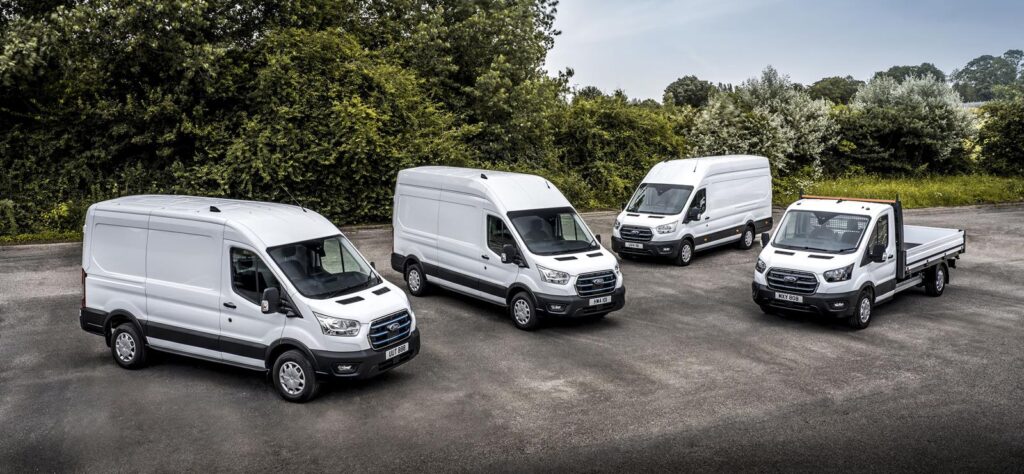Ford E-Transit trial vehicles with conversions