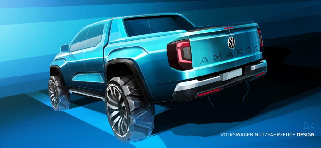 Next-generation Volkswagen Amarok concept pickup rear