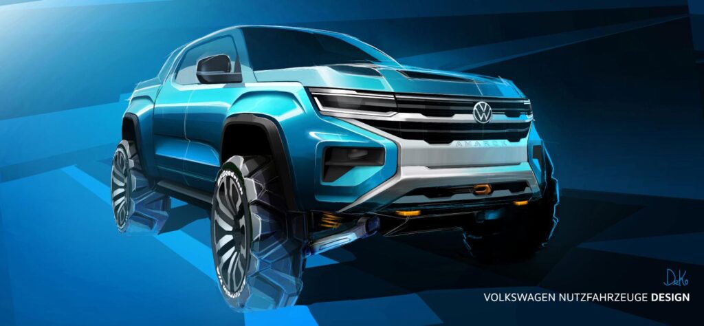 Next-generation Volkswagen Amarok concept pickup front