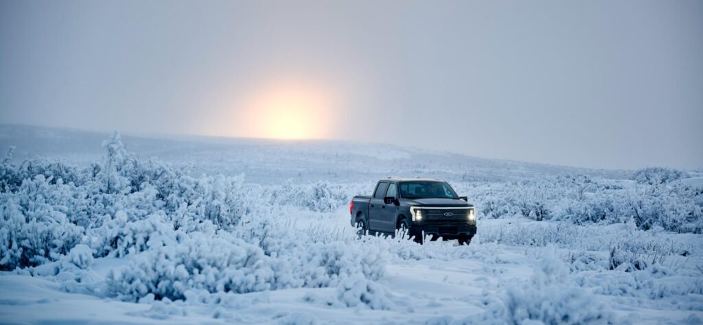 Ford F-150 Lightning undergoign winter testing