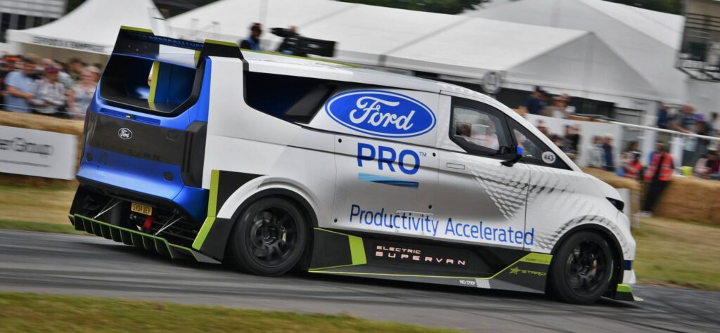 Ford Pro Electric Supervan at Goodwood