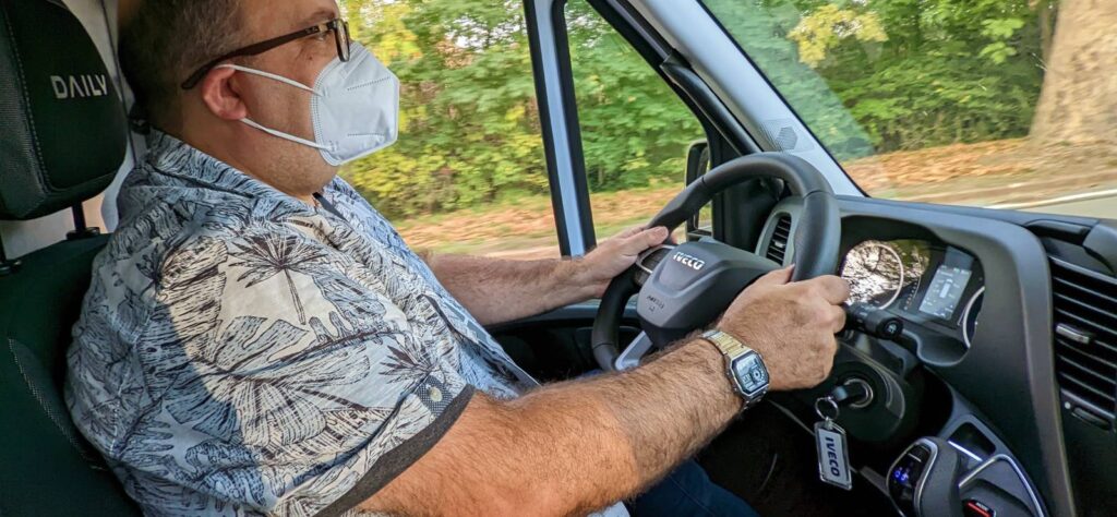 Iveco eDaily van driving