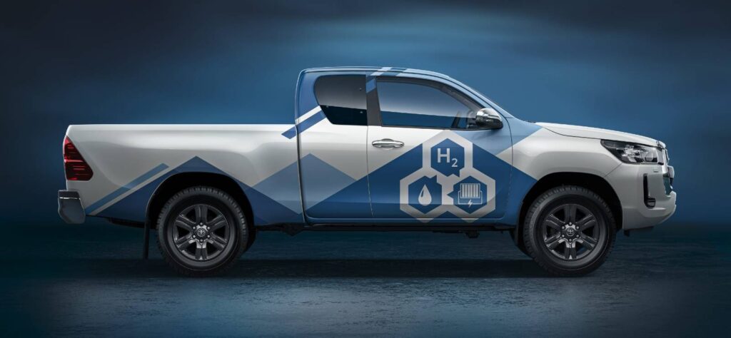 Toyota Hilux hydrogen powered pickup
