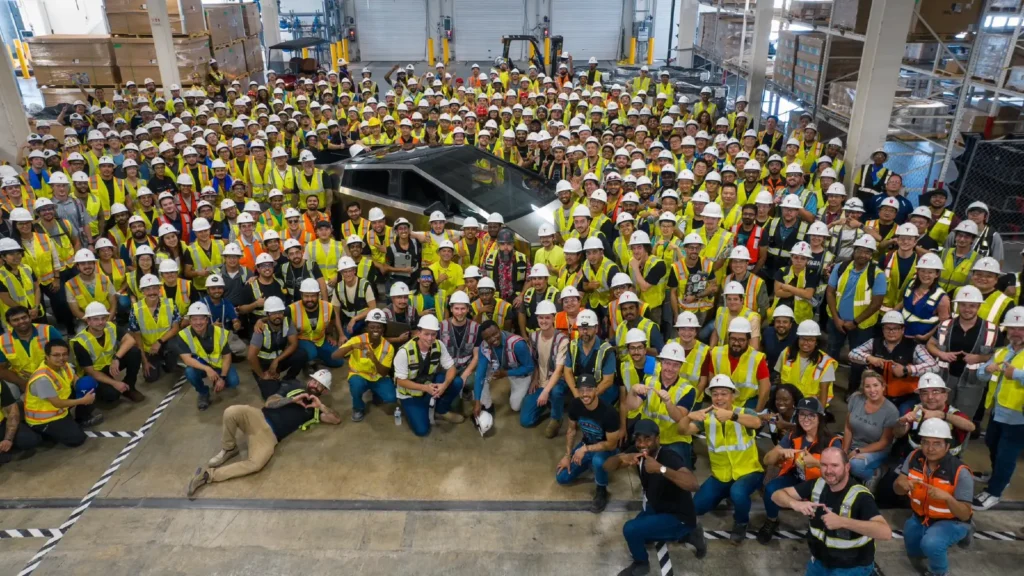 First production candidate Tesla Cybertruck electric pickup