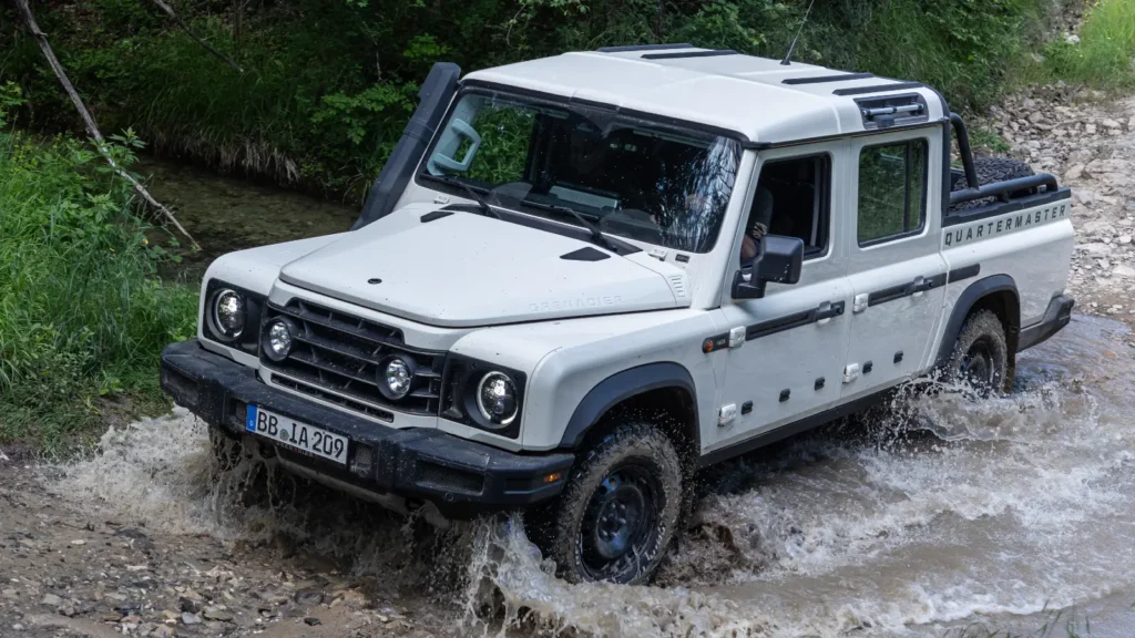Ineos Grenadier Quartermaster review - water splash