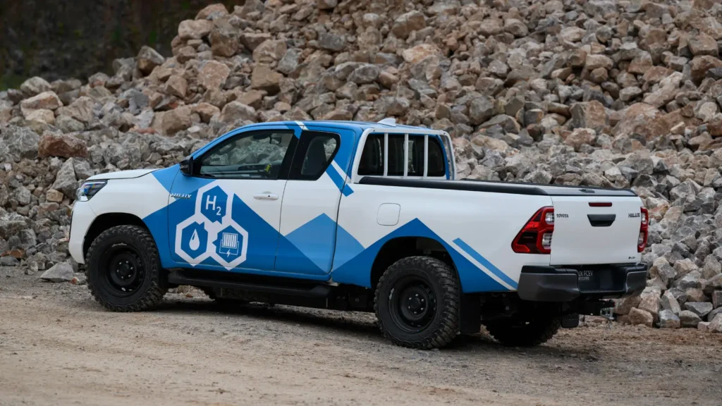 Hydrogen Toyota Hilux demonstration model.