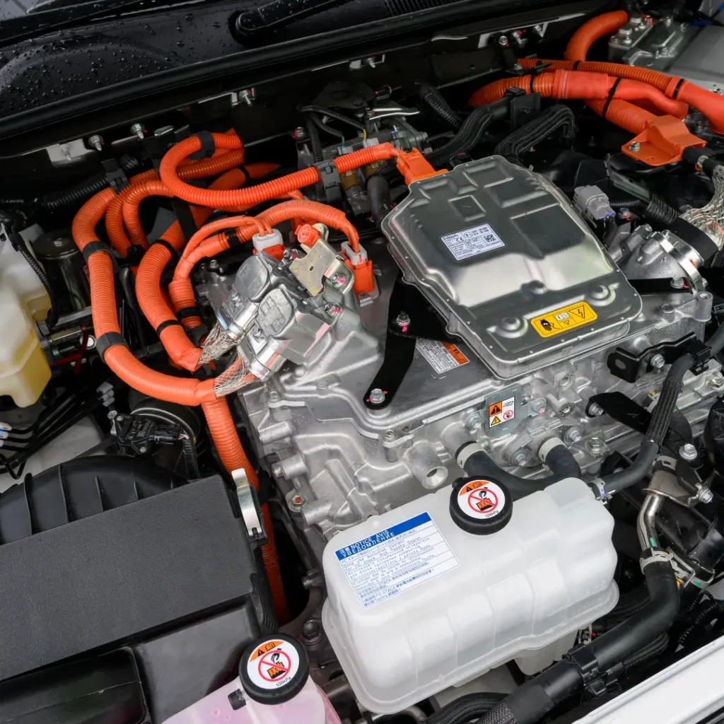 Hydrogen Toyota Hilux demonstration model motor.