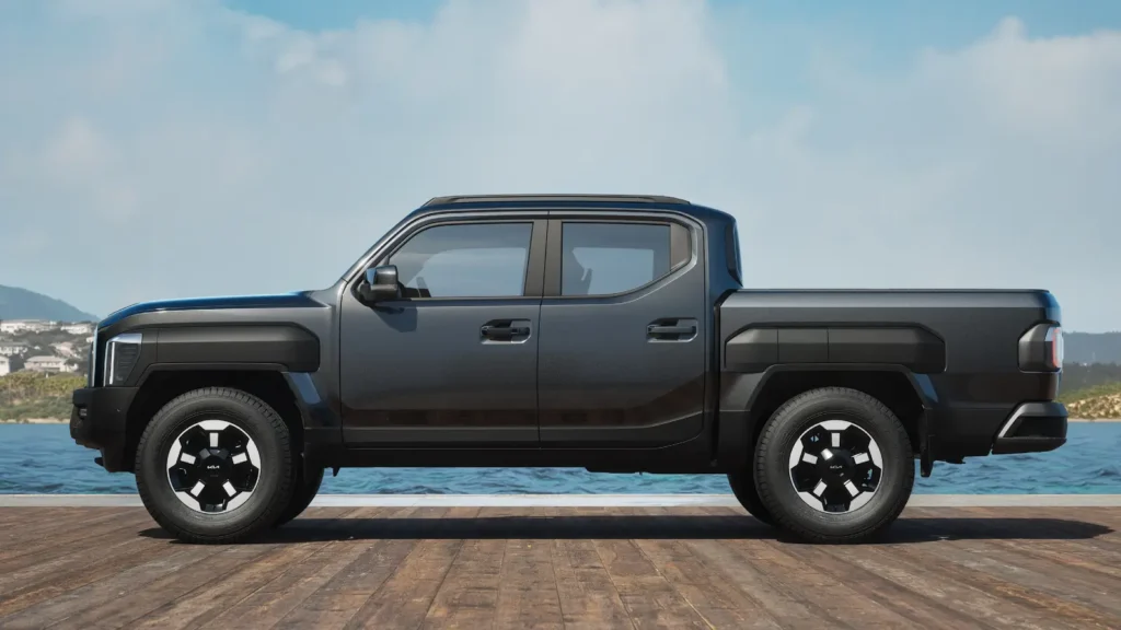 Kia Tasman pickup profile view