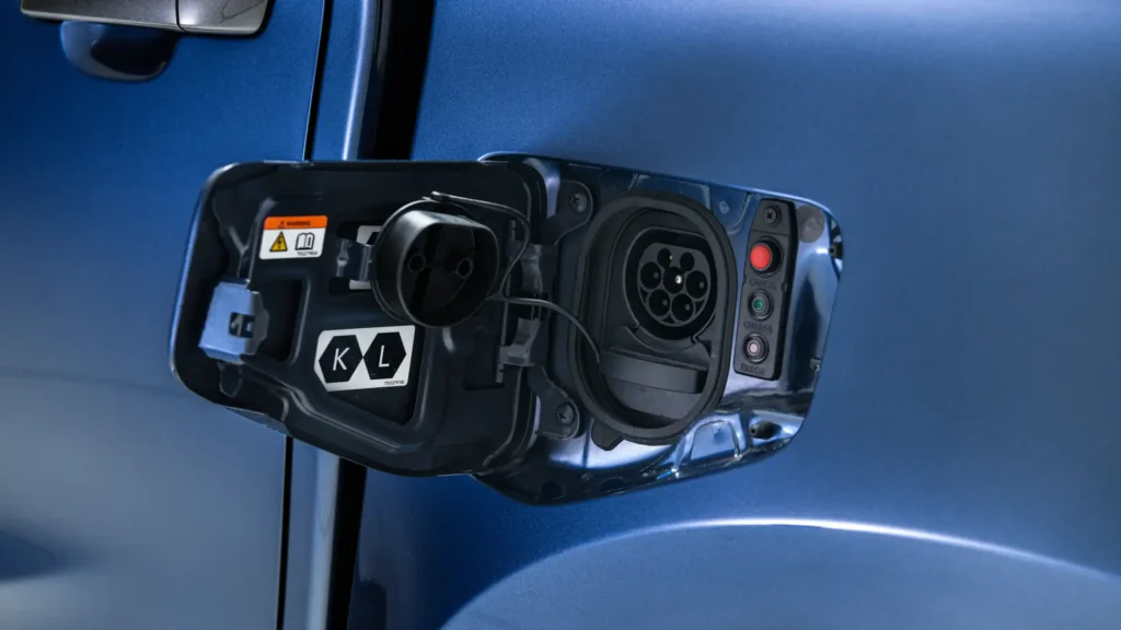 Isuzu D-Max EV electric pickup charging port