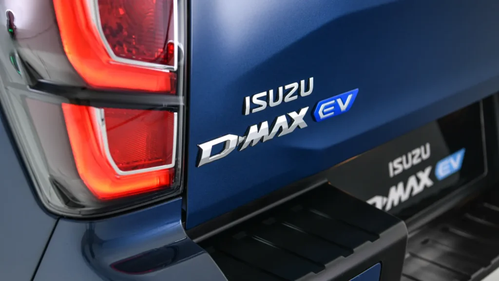 Isuzu D-Max EV electric pickup badging