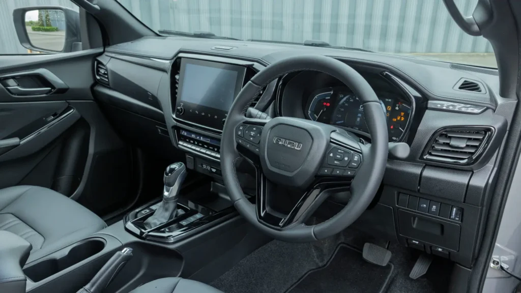 Isuzu D-Max EV eV-Cross interior with pricing from £62,495