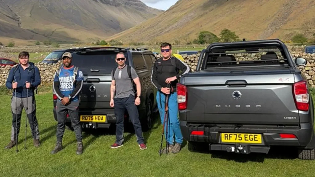 KGM Musso supporting RAF Three Peaks challenge