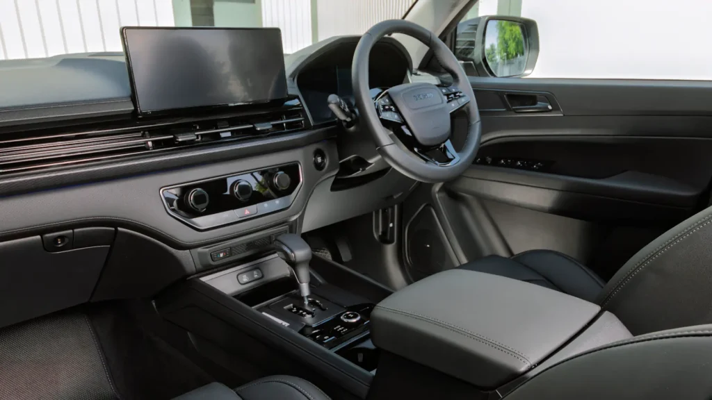 KGM Musso Rhino interior and dashboard