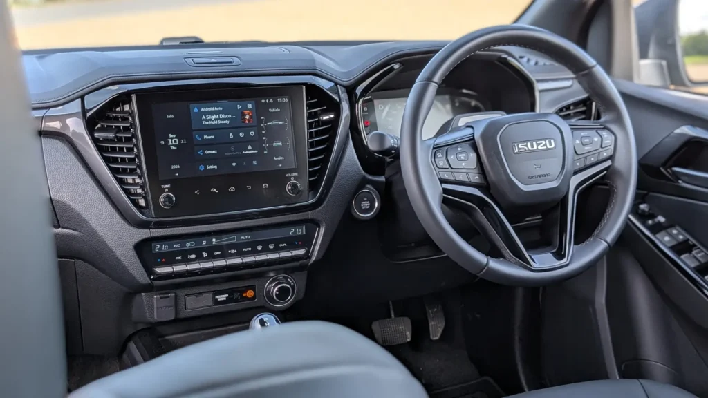Isuzu D-Max 2.2 V-Cross review - interior dashboard