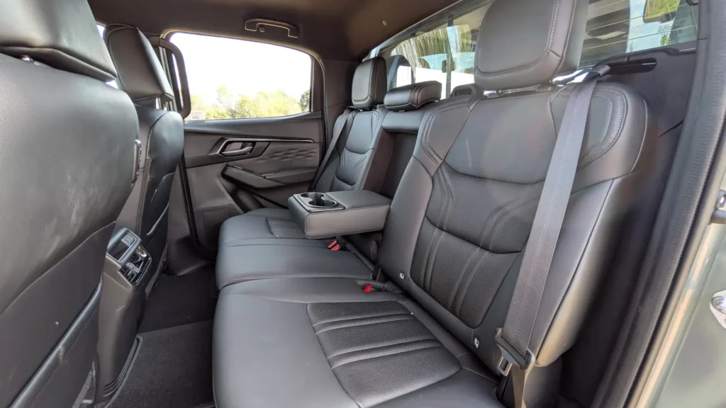 Isuzu D-Max 2.2 V-Cross review - interior rear seats