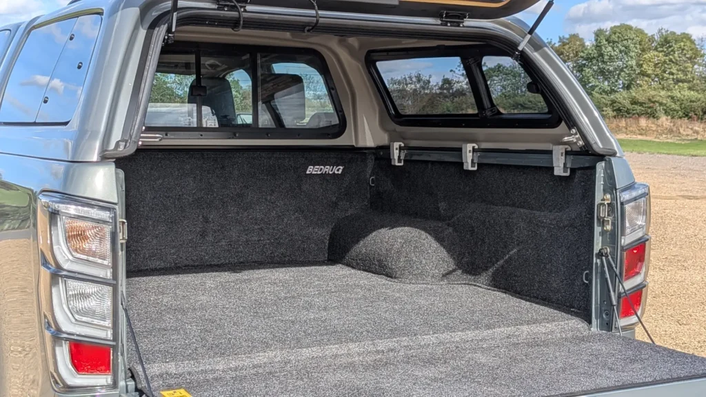 Isuzu D-Max 2.2 V-Cross review - carpeted load area